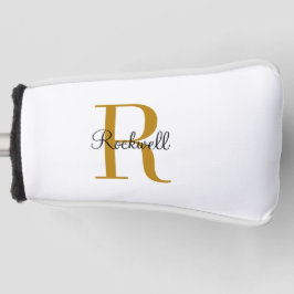 Anfangsbezeichnung für personalisiertes Gold Monog Golf Headcover