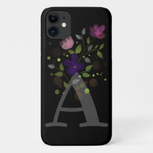 Anfangsbuchstabe A Plus Blumendesign