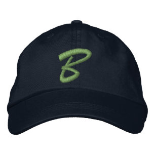 Anfangsbuchstabe B der Stickoxid-Monogramm Bestickte Baseballkappe
