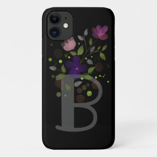 Anfangsbuchstabe B Plus Blumendesign Case-Mate iPhone Hülle
