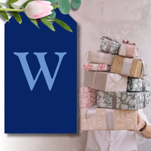 Anfangsbuchstabe Cornflower Blue   Sapphire Blue Geschenkanhänger