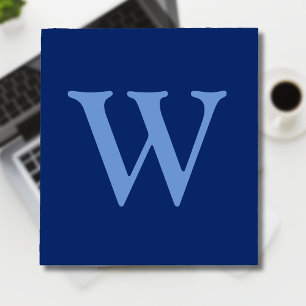 Anfangsbuchstabe Cornflower Blue Sapphire Blue Notizblock
