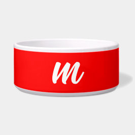 Anfangsbuchstabe der Roten Weißkalligraphie Napf