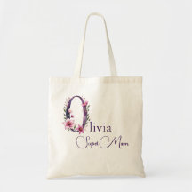 Anfangsbuchstabe des Monogramms + Name Super Mama