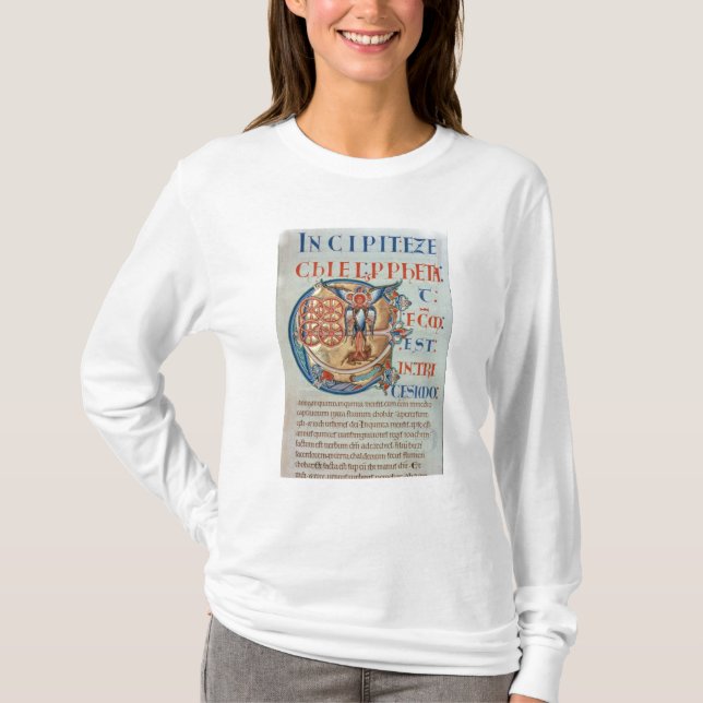 Anfangsbuchstabe "E" und factum est T-Shirt (Vorderseite)