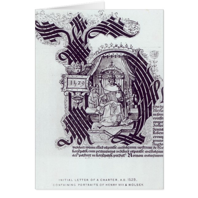 Anfangsbuchstabe einer Charter (Vorne)