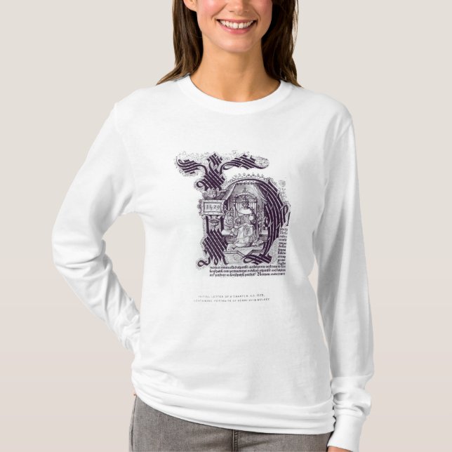 Anfangsbuchstabe einer Charter T-Shirt (Vorderseite)