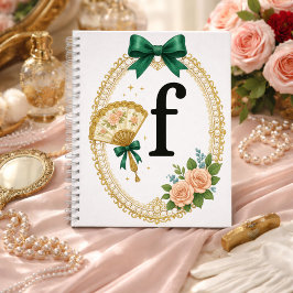 Anfangsbuchstabe F Personalisiertes Geschenk Elega Notizbuch