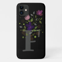 Anfangsbuchstabe F Plus Blumendesign