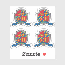 Anfangsbuchstabe H individuelle Name Löwe Wappen S Aufkleber