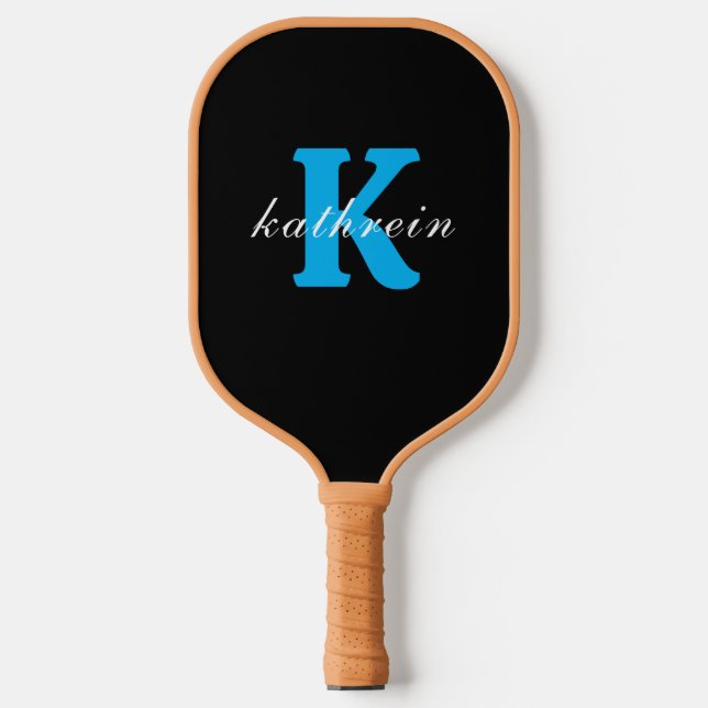 Anfangsbuchstabe K Einfache Monogramm Moderner Sti Pickleball Schläger (Vorderseite)