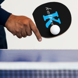 Anfangsbuchstabe K Einfache Monogramm Moderner Sti Tischtennis Schläger