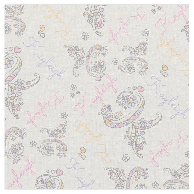 Anfangsbuchstabe K Kayleigh individuelle Name Stof Stoff (Nahaufnahme)