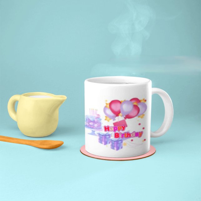Anfangsbuchstabe KTeal Monogramm Modern-happybirth Tasse (Von Creator hochgeladen)