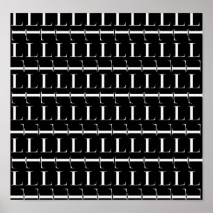 Anfangsbuchstabe L, Hintergrundfarbe auswählen Poster