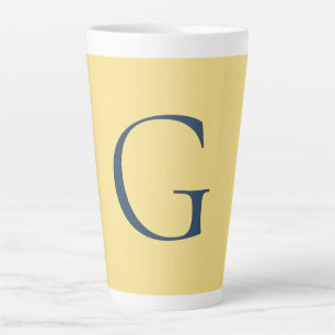 Anfangsbuchstabe Monogramm Jasmine Schiefergrau Sc Milchtasse
