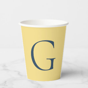 Anfangsbuchstabe Monogramm Jasmine Schiefergrau Sc Pappbecher