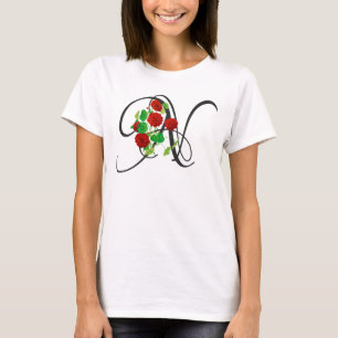 Anfangsbuchstabe N, Vintage-Kappe-Bluse T-Shirt