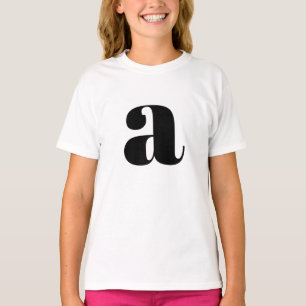 Anfangsbuchstabe Navy Monogramm Modern Stylisch T-Shirt