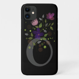 Anfangsbuchstabe O Plus Blumendesign Case-Mate iPhone Hülle