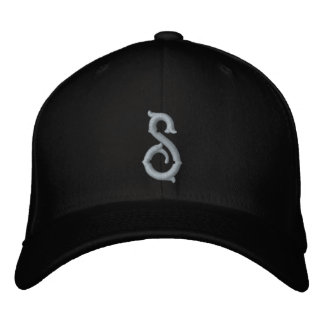 Anfangsbuchstabe S Bestickte Baseballkappe