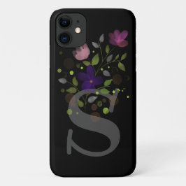 Anfangsbuchstabe S Plus Blumendesign Case-Mate iPhone Hülle