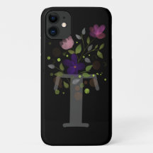 Anfangsbuchstabe T Plus Blumendesign