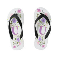 Anfangsbuchstabe U Plus Blumendesign