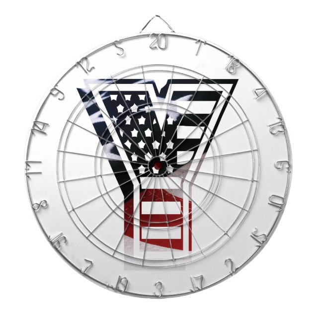 Anfangsbuchstabe Y Monogramm Klassischer Rundaufkl Dartscheibe (vorne)