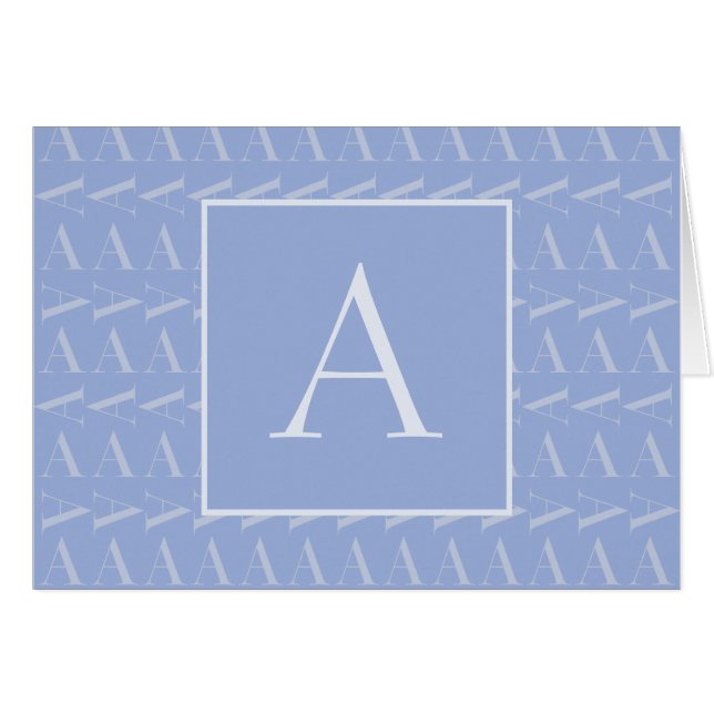 Anfangsbuchstaben A, blau (Vorderseite (Horizontal))