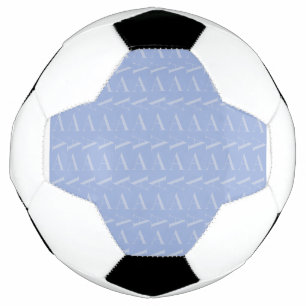 Anfangsbuchstaben A, blau Fußball