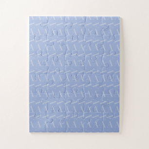 Anfangsbuchstaben A, blau Puzzle