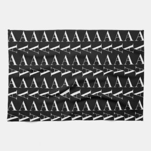 Anfangsbuchstaben A, Hintergrundfarbe auswählen Geschirrtuch