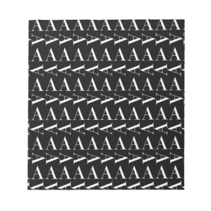 Anfangsbuchstaben A Notizblock