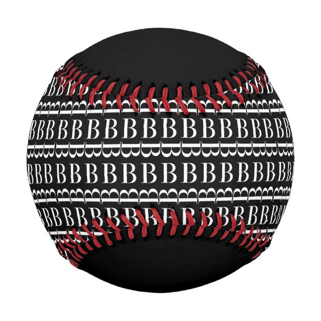 Anfangsbuchstaben B Baseball (Vorderseite)