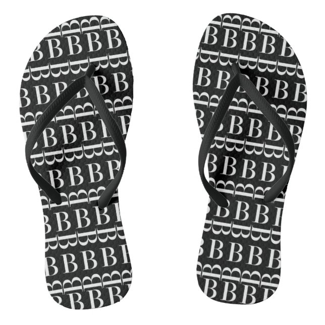 Anfangsbuchstaben B Flip Flops (Fußbett)