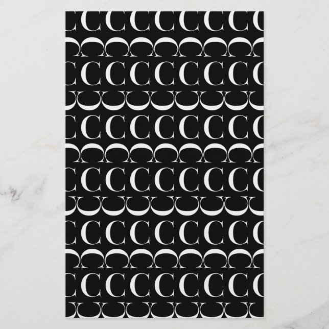 Anfangsbuchstaben C Briefpapier (Vorderseite)