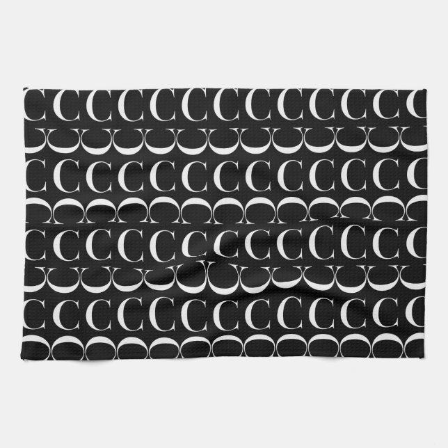 Anfangsbuchstaben C Handtuch (Horizontal)