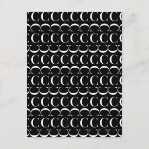 Anfangsbuchstaben C Postkarte
