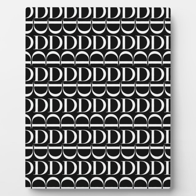 Anfangsbuchstaben D Fotoplatte (Vorderseite)