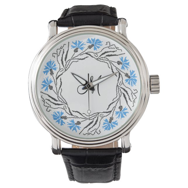 Anfangsbuchstaben des Kreissymbols Armbanduhr (Vorderseite)