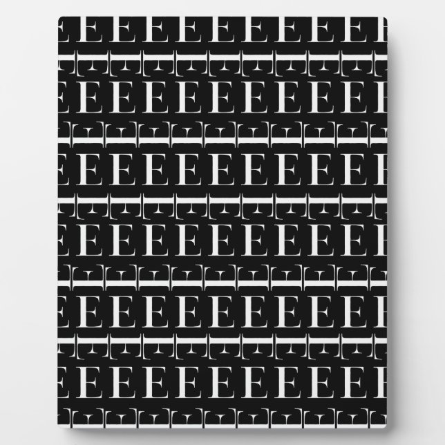 Anfangsbuchstaben E Fotoplatte (Vorderseite)