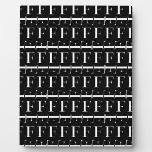 Anfangsbuchstaben F Fotoplatte