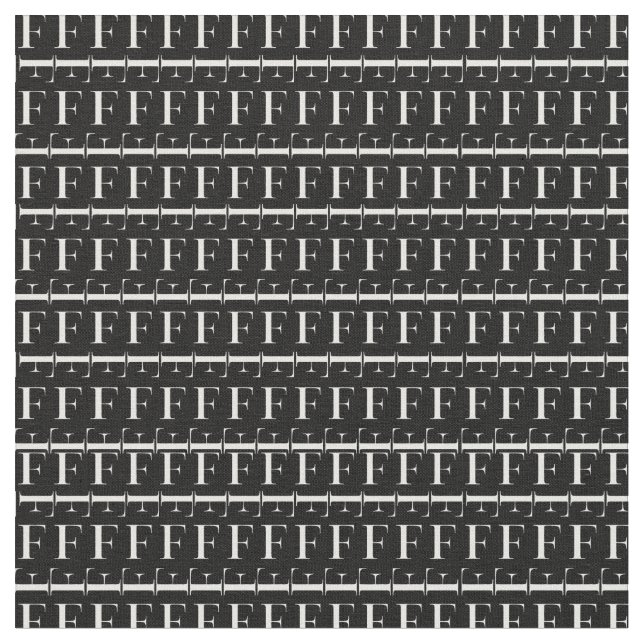 Anfangsbuchstaben F Stoff (Nahaufnahme)