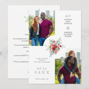 Anfangsbuchstaben Fancy Floral 2 Fotos Farbige Bou Save The Date
