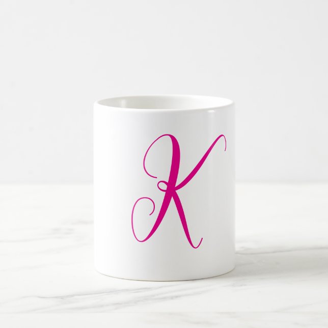 Anfangsbuchstaben für das Hochzeitsgeschenk in Pin Kaffeetasse (Mittel)