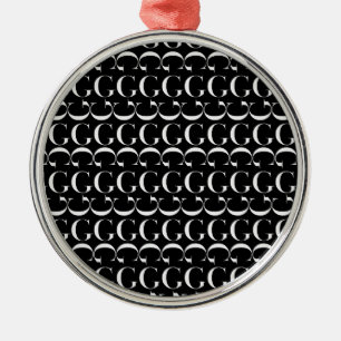 Anfangsbuchstaben G Ornament Aus Metall