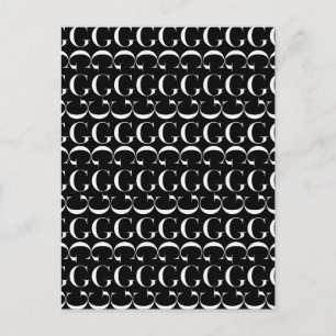Anfangsbuchstaben G Postkarte