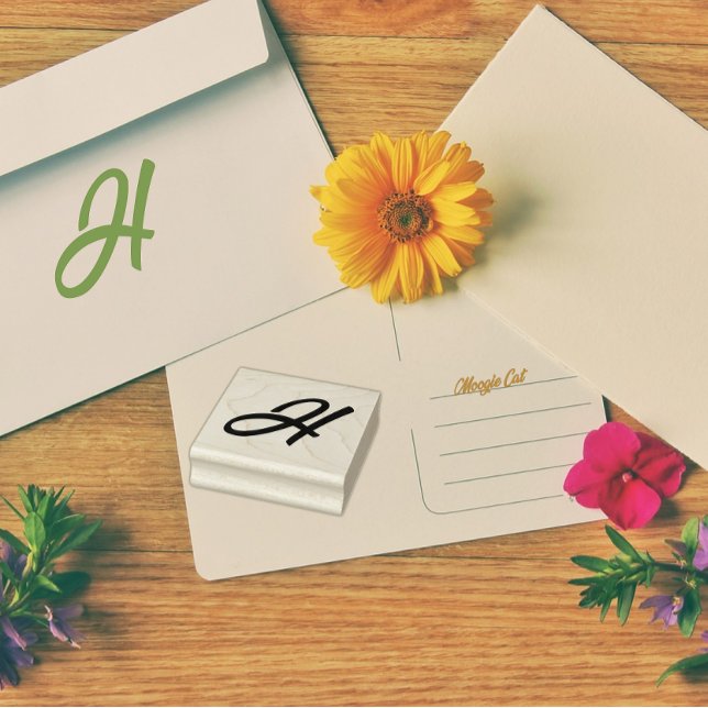 Anfangsbuchstaben H Gummistempel (Von Creator hochgeladen)