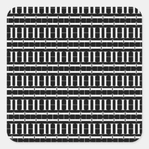 Anfangsbuchstaben H Quadratischer Aufkleber